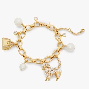 Kate spade poodles & poms charm bracelet